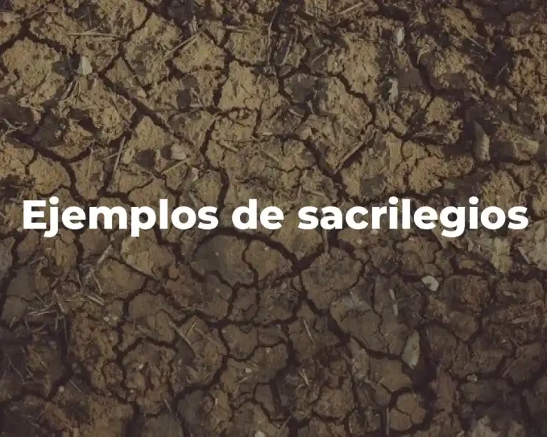 Ejemplos de sacrilegios