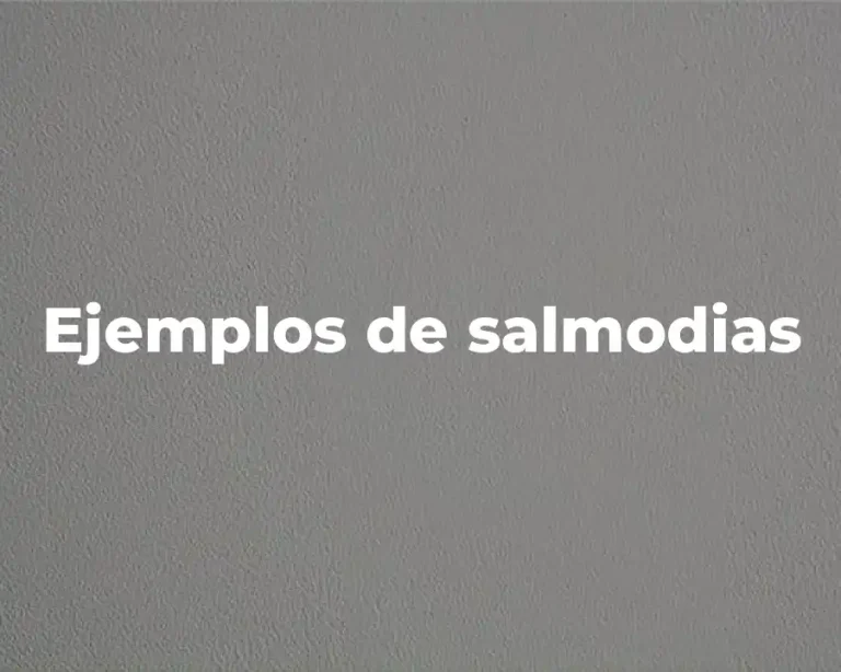 Ejemplos de salmodias