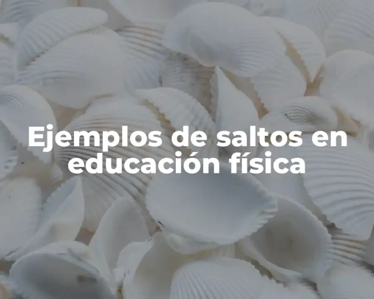 Ejemplos de saltos en educación física