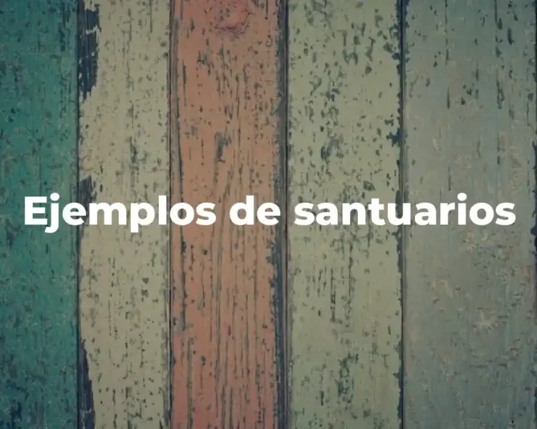 Ejemplos de santuarios