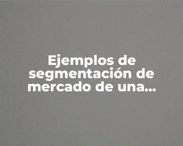 Ejemplos de segmentación de mercado de una empresa del vestido