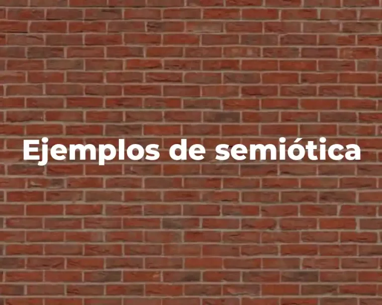 Ejemplos de semiótica