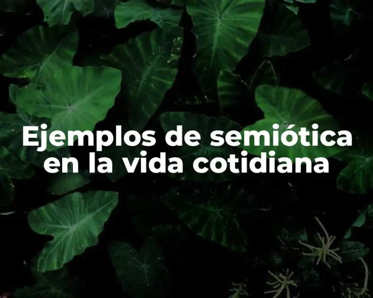 Ejemplos de semiótica en la vida cotidiana