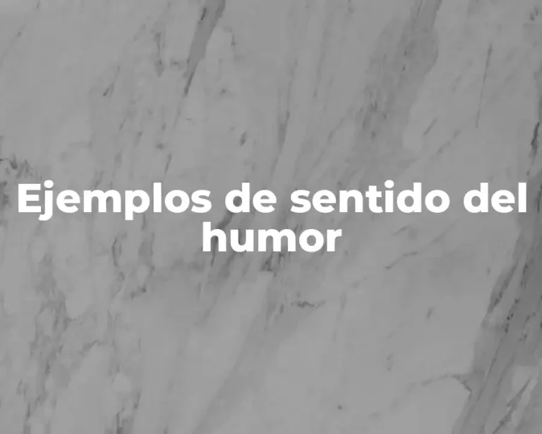 Ejemplos de sentido del humor
