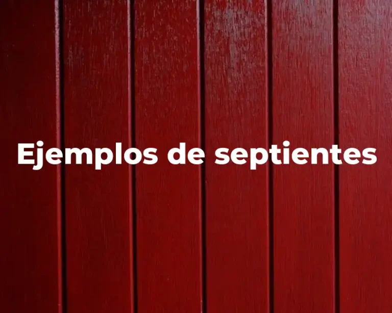 Ejemplos de septientes