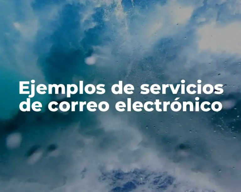 Ejemplos de servicios de correo electrónico