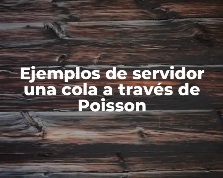 Ejemplos de servidor una cola a través de Poisson