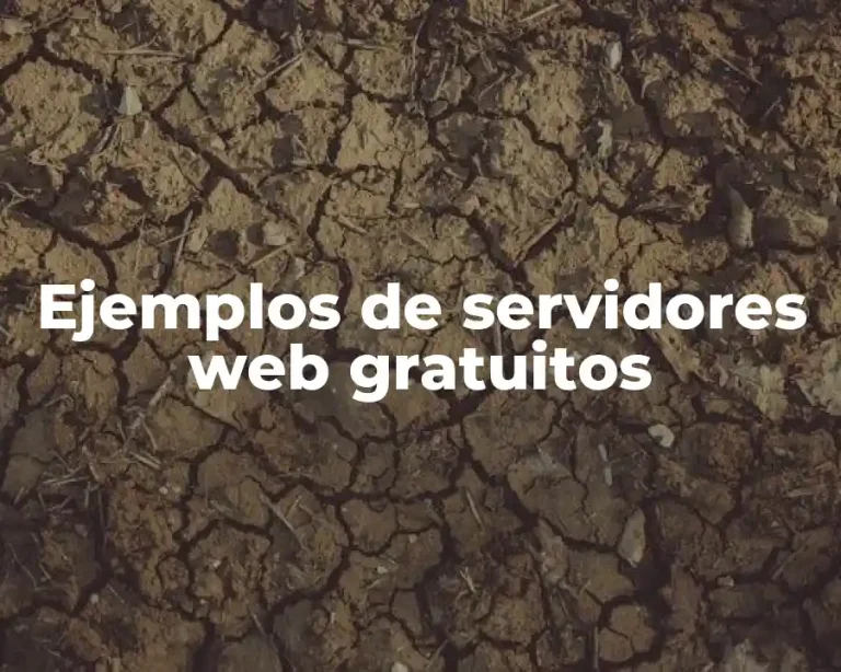 Ejemplos de servidores web gratuitos