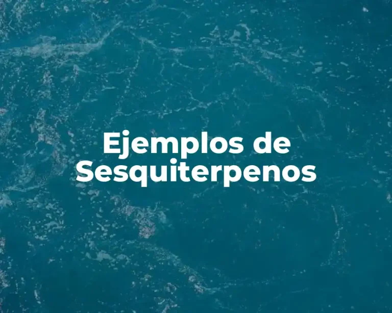 Ejemplos de Sesquiterpenos