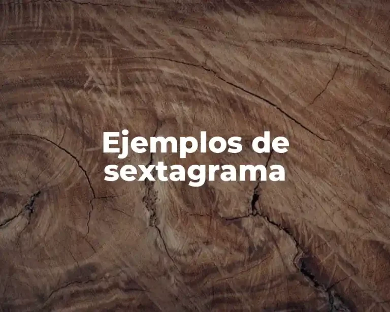 Ejemplos de sextagrama