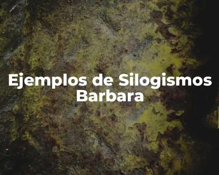 Ejemplos de Silogismos Barbara