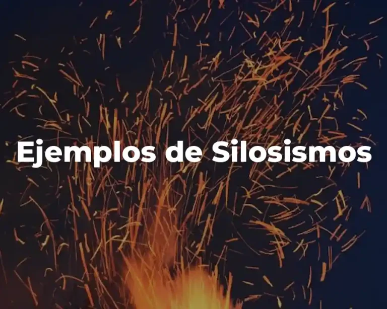 Ejemplos de Silosismos