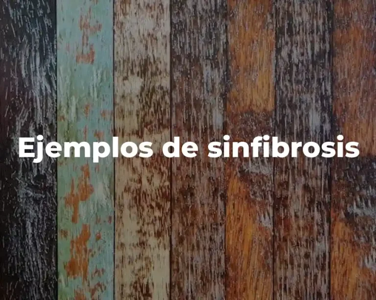 Ejemplos de sinfibrosis