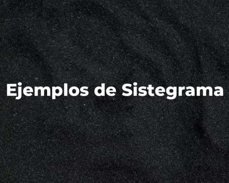 Ejemplos de Sistegrama