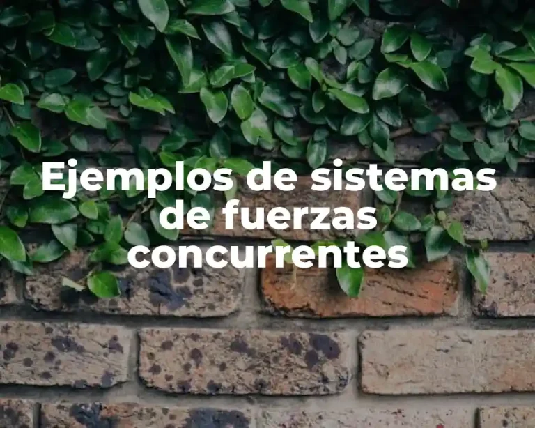 Ejemplos de sistemas de fuerzas concurrentes