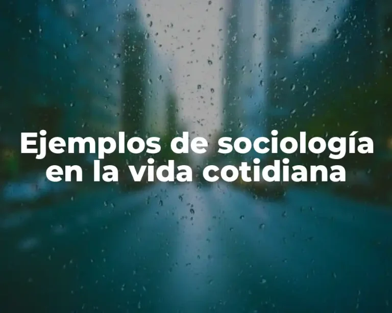 Ejemplos de sociología en la vida cotidiana