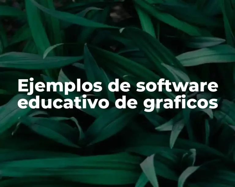 Ejemplos de software educativo de graficos