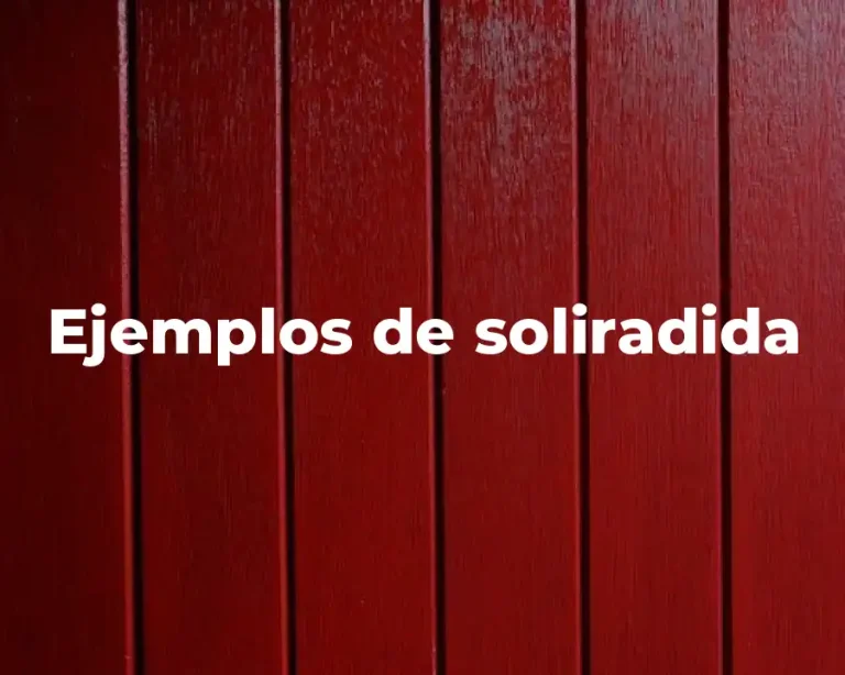 Ejemplos de soliradida