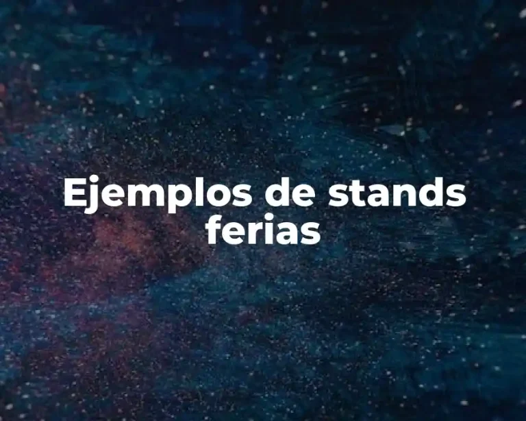 Ejemplos de stands ferias