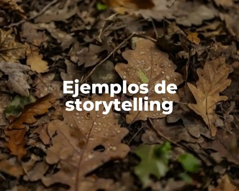 Ejemplos de storytelling