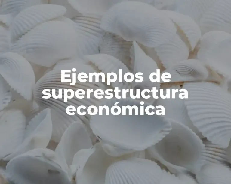 Ejemplos de superestructura económica