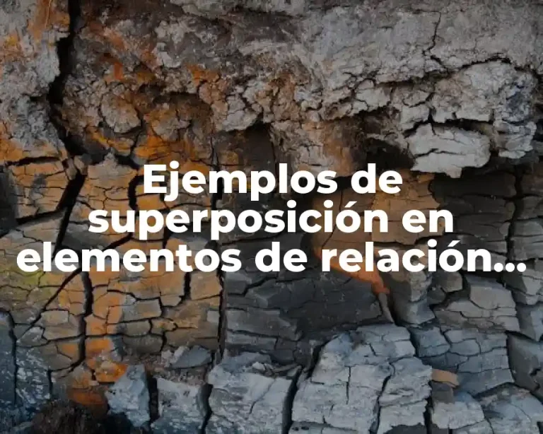 Ejemplos de superposición en elementos de relación de forma y Significado