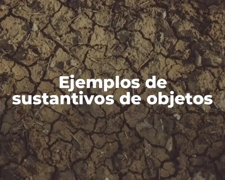 Ejemplos de sustantivos de objetos