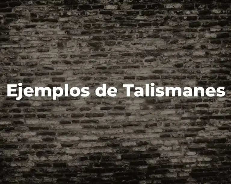 Ejemplos de Talismanes