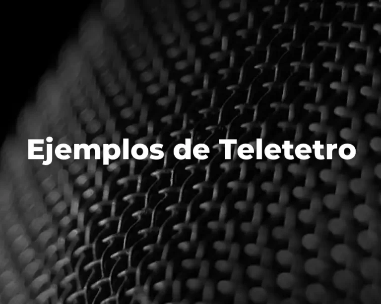 Ejemplos de Teletetro