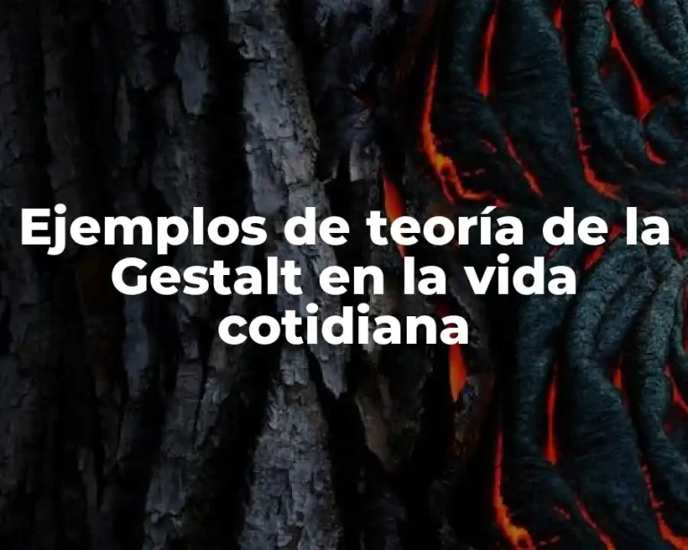 Ejemplos de teoría de la Gestalt en la vida cotidiana