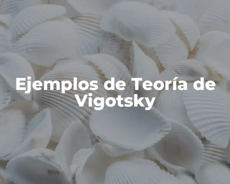 Ejemplos de Teoría de Vigotsky