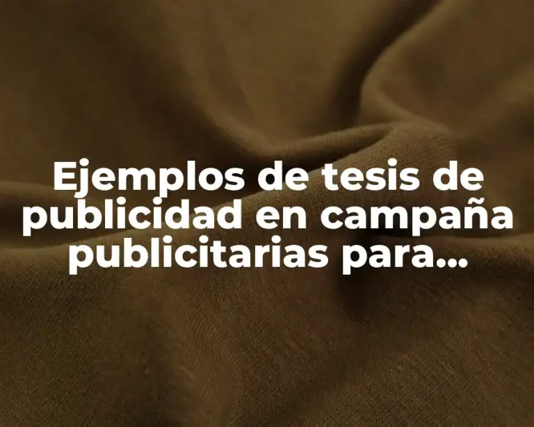 Ejemplos de tesis de publicidad en campaña publicitarias para consultorios