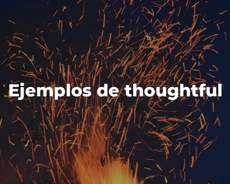 Ejemplos de thoughtful