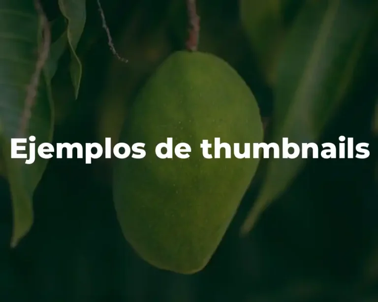 Ejemplos de thumbnails