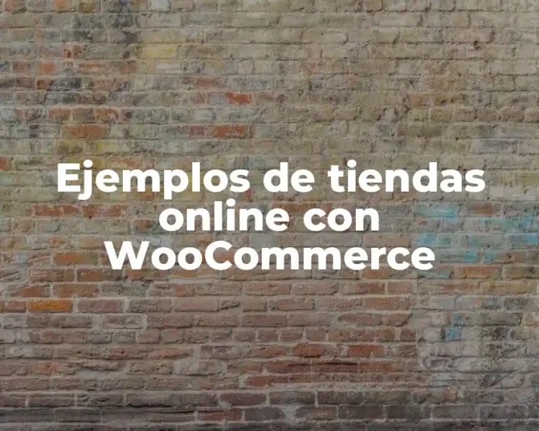 Ejemplos de tiendas online con WooCommerce