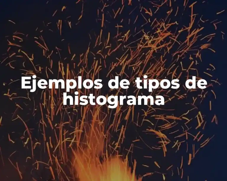 Ejemplos de tipos de histograma