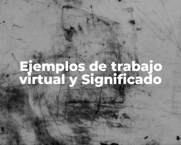Ejemplos de trabajo virtual y Significado