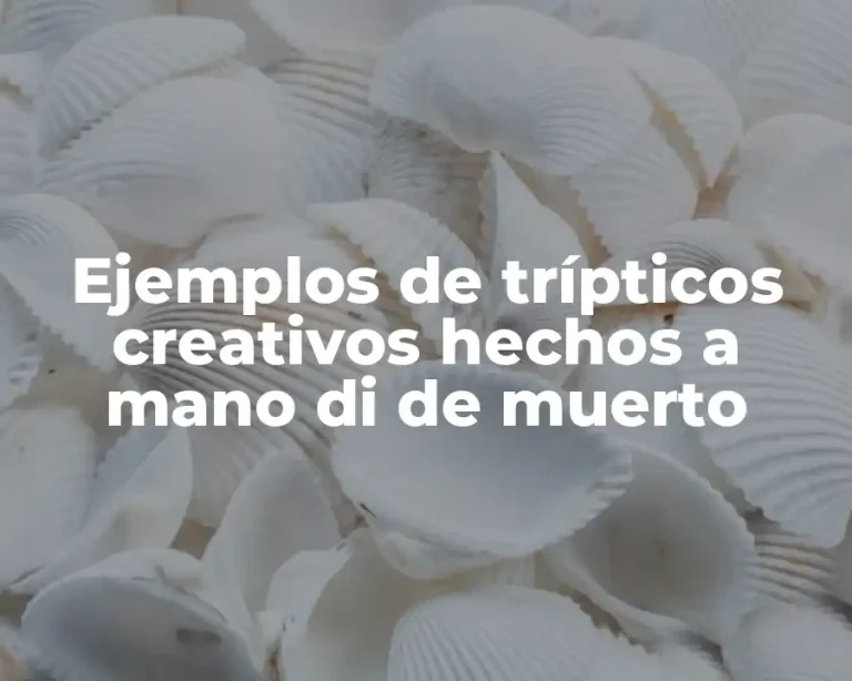 Ejemplos de trípticos creativos hechos a mano di de muerto