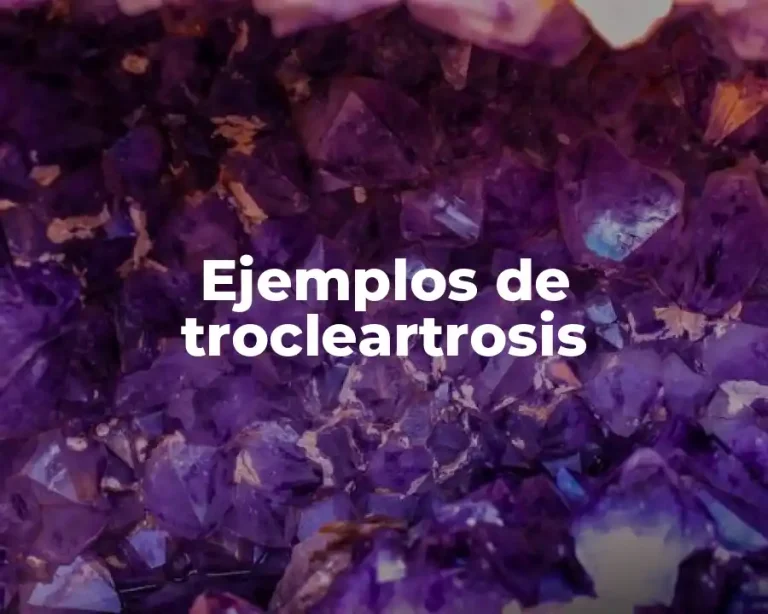 Ejemplos de trocleartrosis