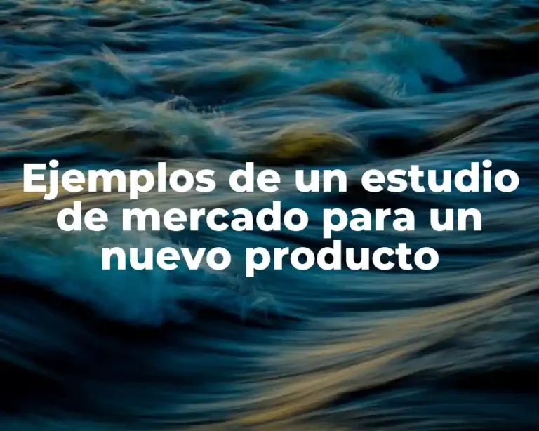 Ejemplos de un estudio de mercado para un nuevo producto
