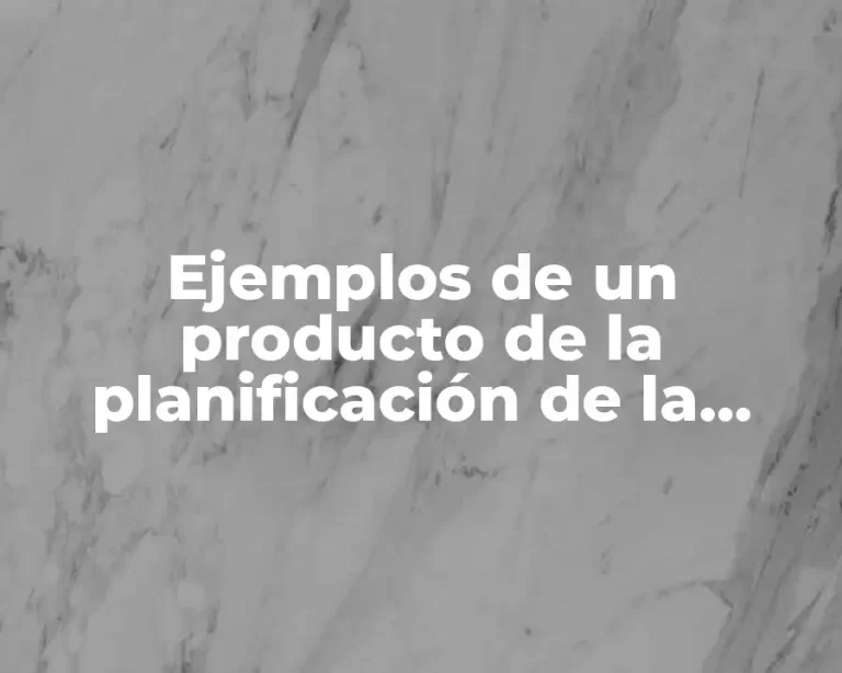 Ejemplos de un producto de la planificación de la demanda