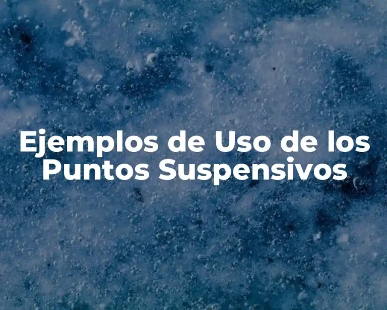 Ejemplos de Uso de los Puntos Suspensivos