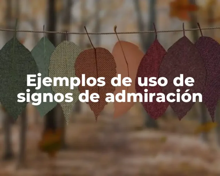 Ejemplos de uso de signos de admiración