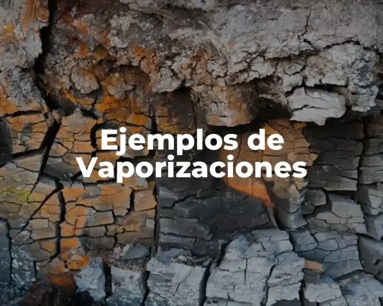 Ejemplos de Vaporizaciones