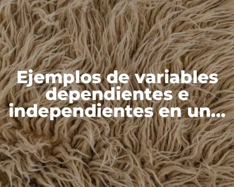 Ejemplos de variables dependientes e independientes en un modelo PATH