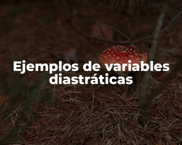 Ejemplos de variables diastráticas