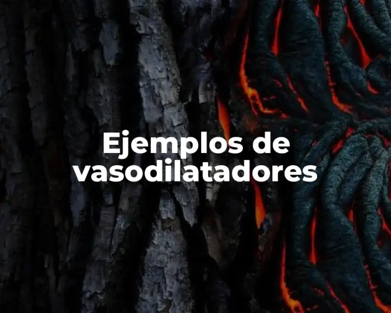 Ejemplos de vasodilatadores