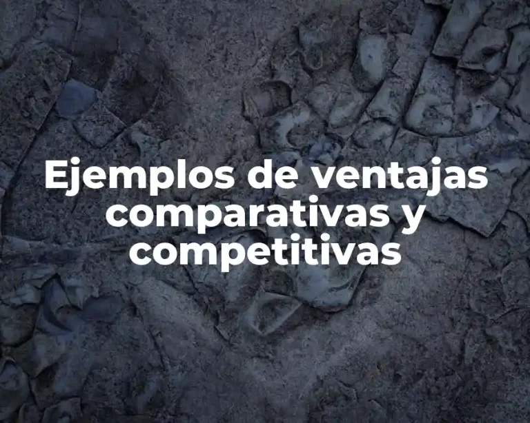 Ejemplos de ventajas comparativas y competitivas