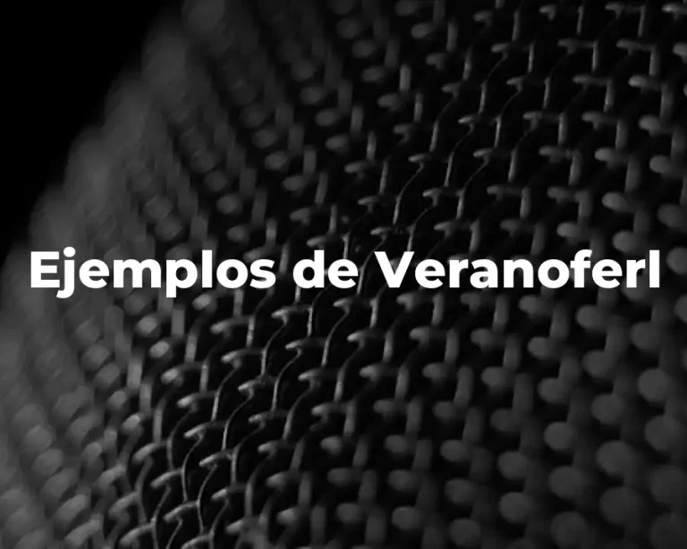 Ejemplos de Veranoferl