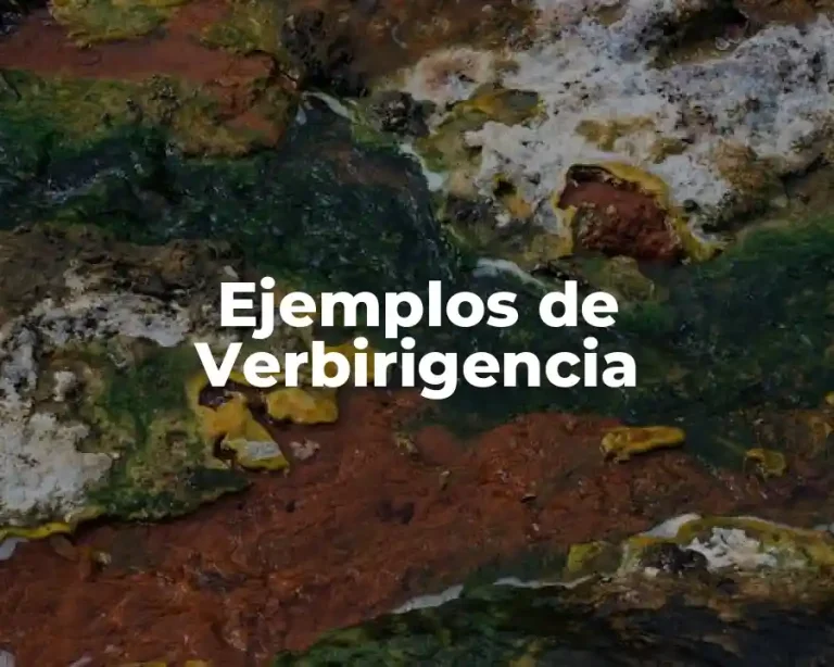 Ejemplos de Verbirigencia